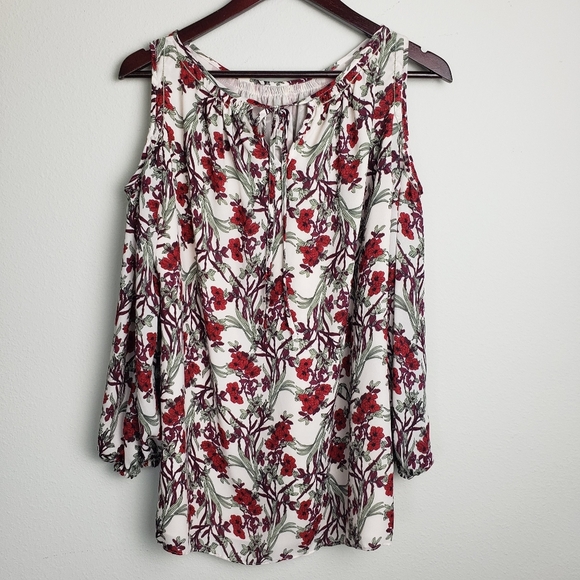 3 for 30$🔥Max Edition Floral Cold Shoulder tunic - Picture 7 of 15